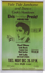 Yule tide jamboree and dance-elvis presley bootleg poster